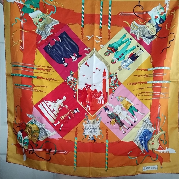 Hermes Le Carnival de Venise Silk Scarf - Picture 10 of 13